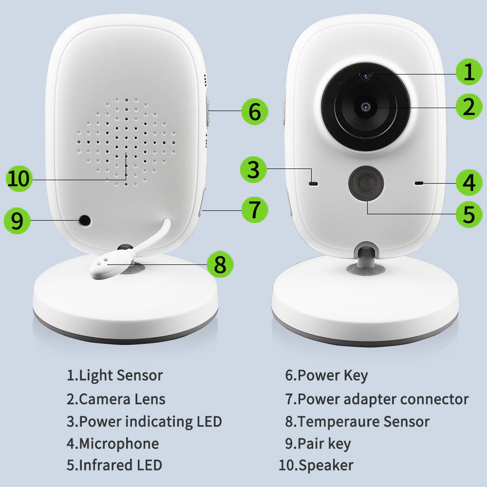 Baby Monitor with 3.2 Inch Digital Screen